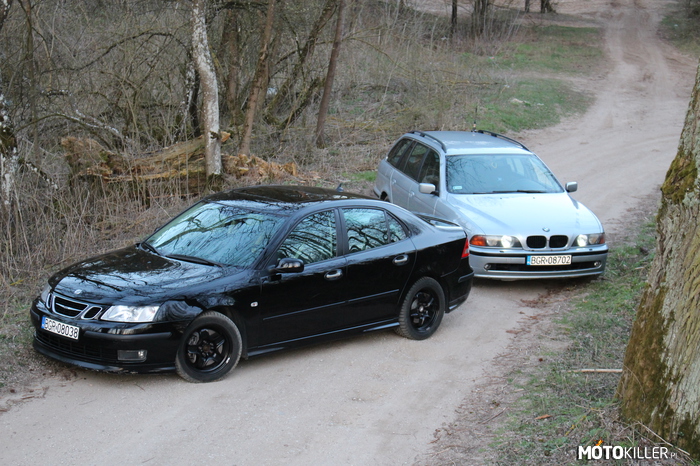 SAAB and BMW – przygody były, Saab do takich terenów się nie nadaje. 