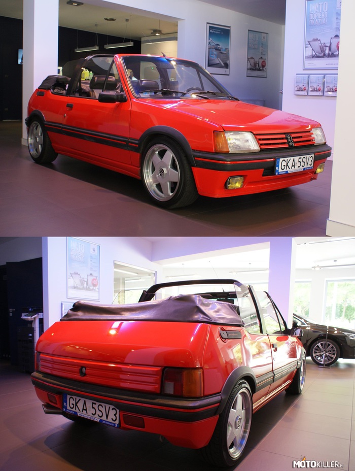 Peugeot 205 Cabrio – Peugeot 205 jest jednym z najbardziej popularnych hatchbacków lat osiemdziesiątych XX wieku. W plebiscycie na Europejski Samochód Roku 1984 model zajął 2. pozycję. Wyprodukowany w łącznej liczbie 5,3 miliona egzemplarzy, w wersjach trzydrzwiowy hatchback, pięciodrzwiowy hatchback, van oraz kabriolet. Wielokrotnie nagradzany model 205 uważany jest za przełomowy model Peugeota, który zapoczątkował jego sukcesy finansowe. Przed 205 Peugeot był uważany za najbardziej konserwatywnego producenta spośród francuskiej &quot;wielkiej trójki&quot;, który potrafi wytwarzać tylko wielkie sedany takie, jak 504 i 505. 