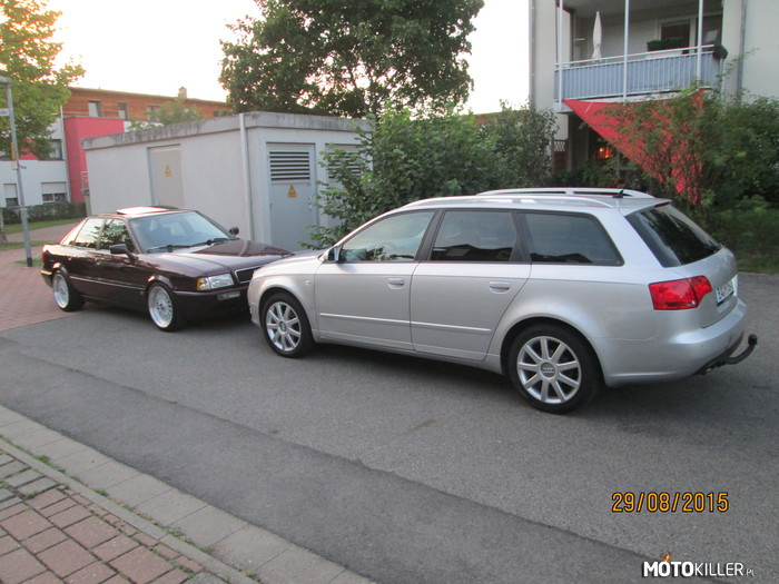 Audi 80 B4 i Audi A4 B7 – Moje autka, Audi 80 używane tylko w weekendy. 