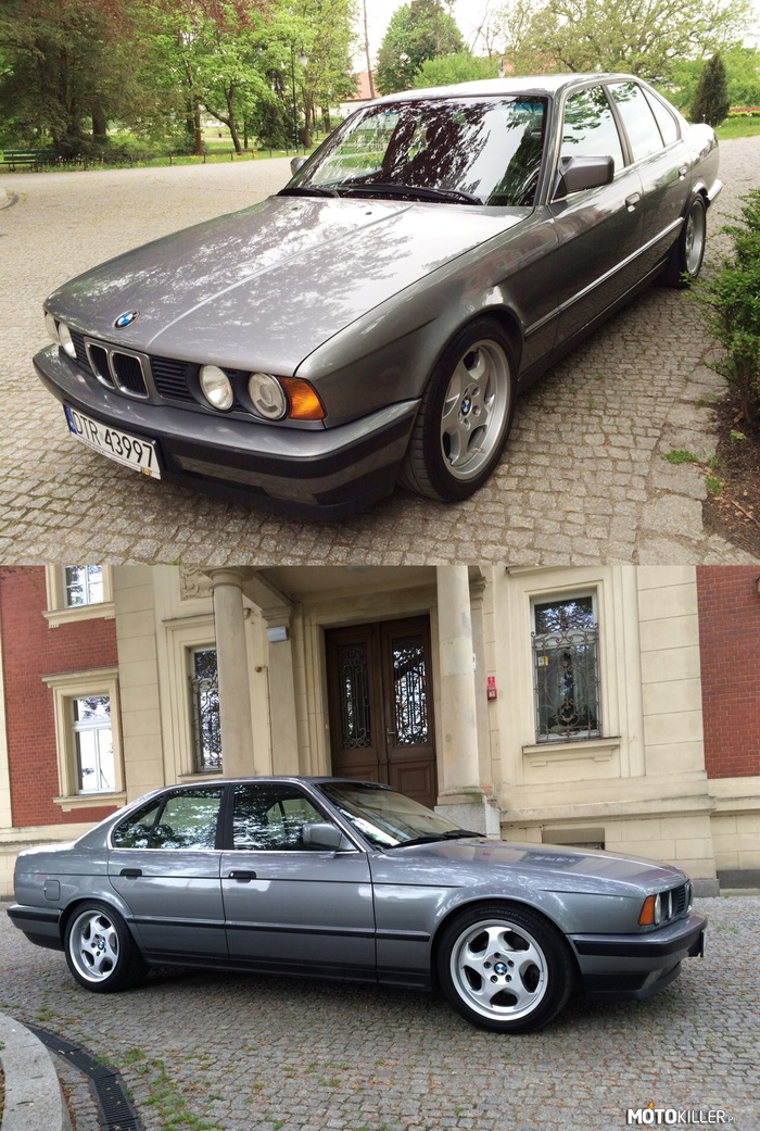 BMW E34 535i 1991 – Silnik M30B35 o mocy 211 KM połączony z manualną skrzynią biegów. 