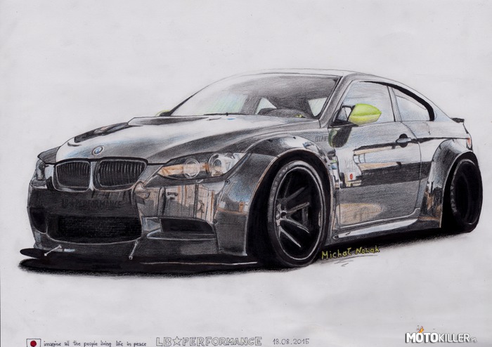 BMW e92 m3 - rysunek –  