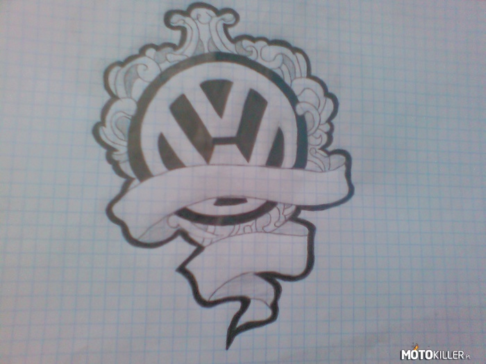 Logo VW – Godzinka wolna między obowiązkami i takie rzeczy się tworzy.
Nie jest idealnie ale od serduszka. 