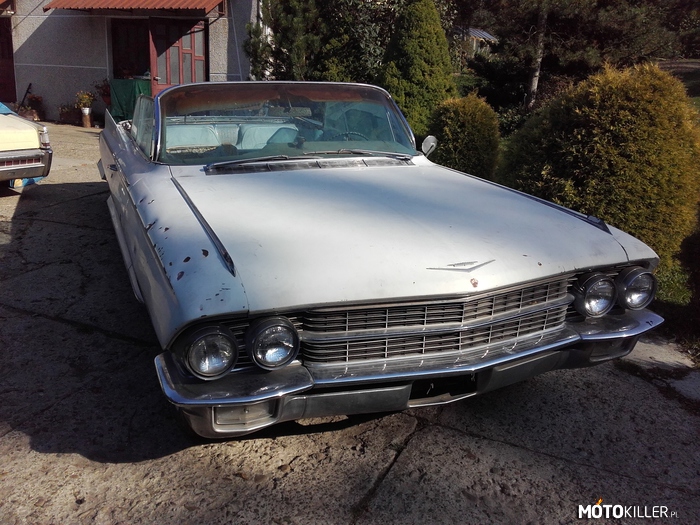 Cadi w kabrio – Nowy nabytek 1962 Cadillac Eldorado. Tylko 1450 sztuk wyprodukowanych. Następny w kolejce do renowacji. 