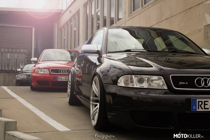 Audi RS4 B5 – Moją uwagę szczególnie przykuwa body kit RS w sedanie. 