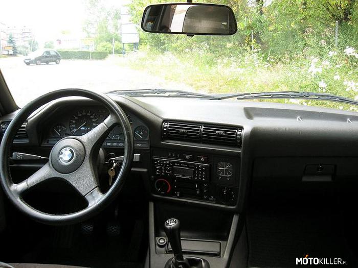 BMW e30 cd – Jeszcze jedno zdj wnętrza, tym razem z innej perspektywy. 
