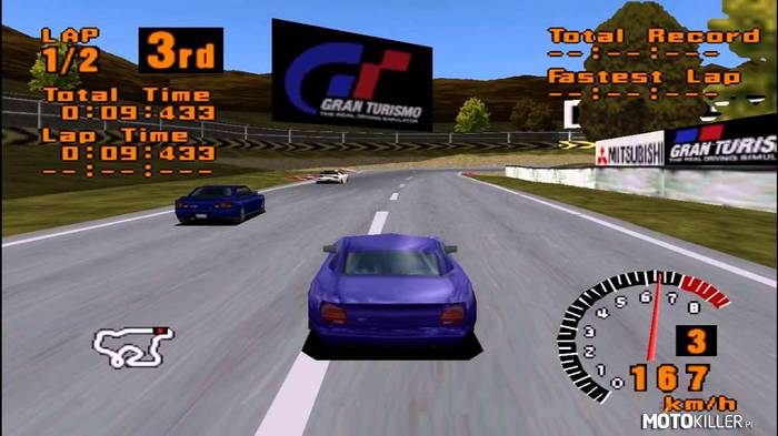 Dzięki tej grze zakochałem się w samochodach – Gran Turismo na pierwsze Playstation. 