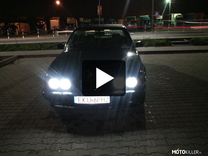 BMW E34 – Ślicznotka nocą 