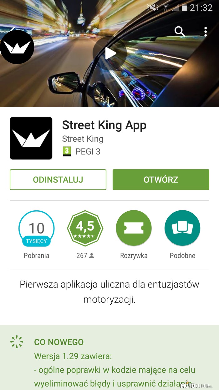 Street King – Polecam aplikacje podobno kiedyś była popularna ale teraz trochę umiera rejestrować się!!! 