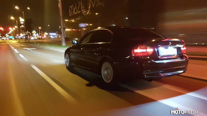 Jazda nocą – BMW e90 