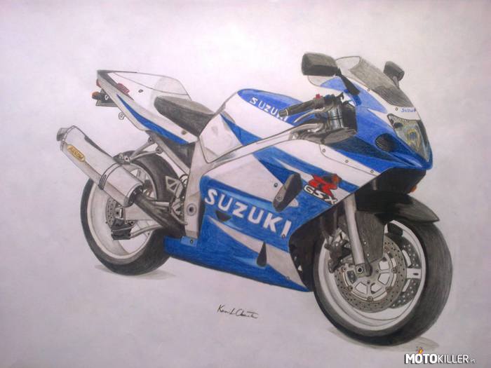 Rysunek Suzuki GSXR 600 – Witam. Przedstawiam wam mój rysunek wykonany jakiś czas temu. Suzuki GSXR 

Więcej rysunków będzie można zobaczyć na mojej stronie
https://www.facebook.com/Kamil-Chwa%C5%82a-Automotive-Art-157971691311237 