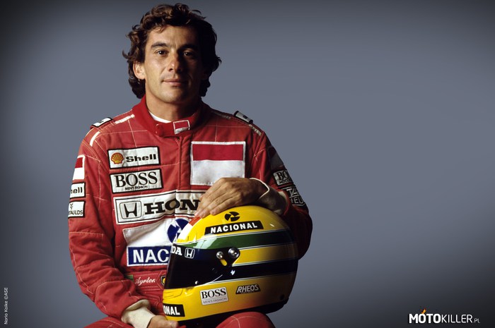 Ayrton Senna – Ayrton Senna kierowca wyścigowy, trzykrotny mistrz świata Formuły 1. Wystartował w stu sześćdziesięciu grand prix, zdobył 610 punktów, osiemdziesiąt jeden razy stawał na podium, z czego czterdzieści jeden razy na najwyższym jego stopniu. Sześćdziesiąt pięć razy zdobył pole position. Jeździł w zespołach Toleman, Lotus, McLaren i Williams. 