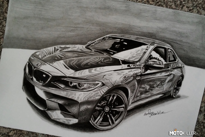 BMW – Rysunek wykonany w całości ołówkiem. Zapraszam Was na moją stronę 