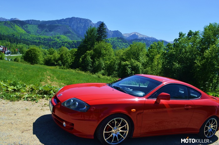 Hyundai Coupe w Tatrach – Moje Tuscani a w tle Polskie góry 