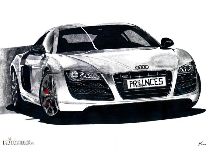 Audi R8 – Hobbystycznie rysuję od kilku lat i to chyba jak dotąd mój najlepszy twór 
