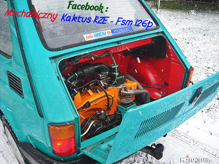 Fiat 126p - Komora silnika – Zapraszam po więcej na stronę na Facebooku
Mechaniczny Kaktus\RZE\-Fsm 126p 