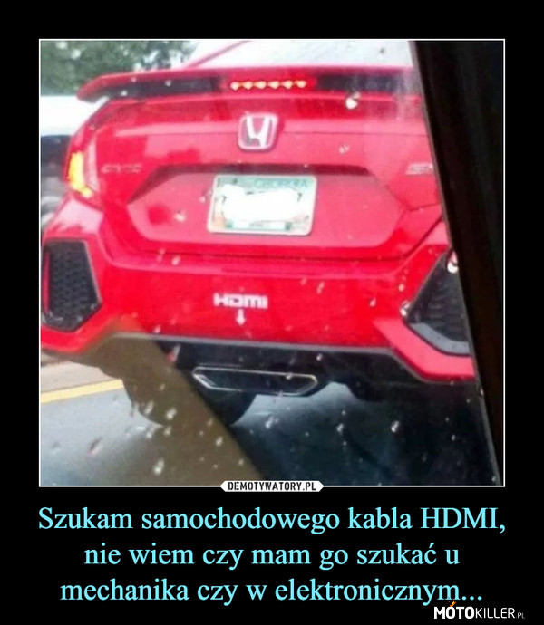 Samochód z wejściem HDMI –  