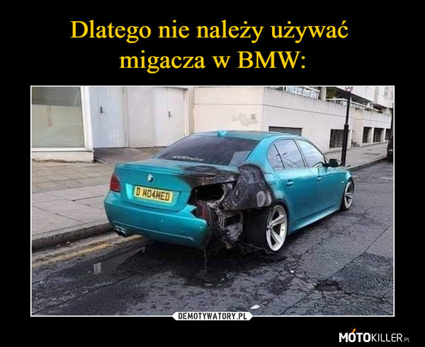 Migacz w BMW –  