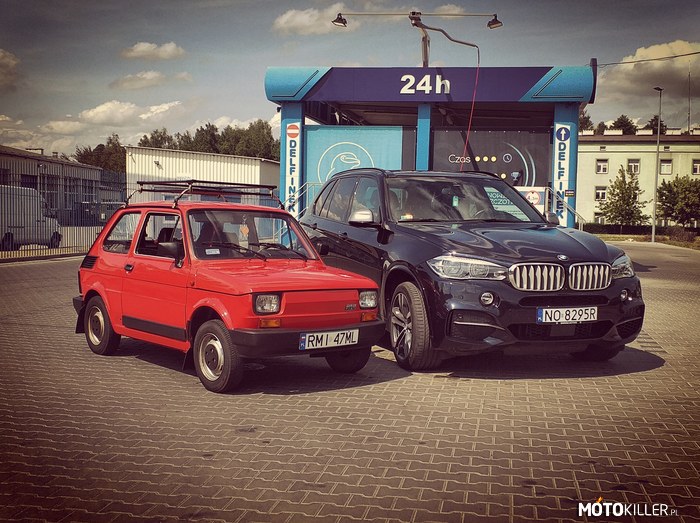 Fiat 126p vs BMW X6M – Porównanie gabarytów 