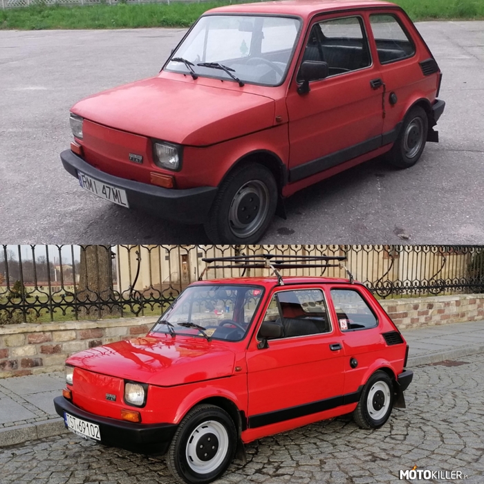 Fiat 126p przed / i po renowacji – Metamorfoza mojego Maluszka na przestrzeni 3 miesięcy. 