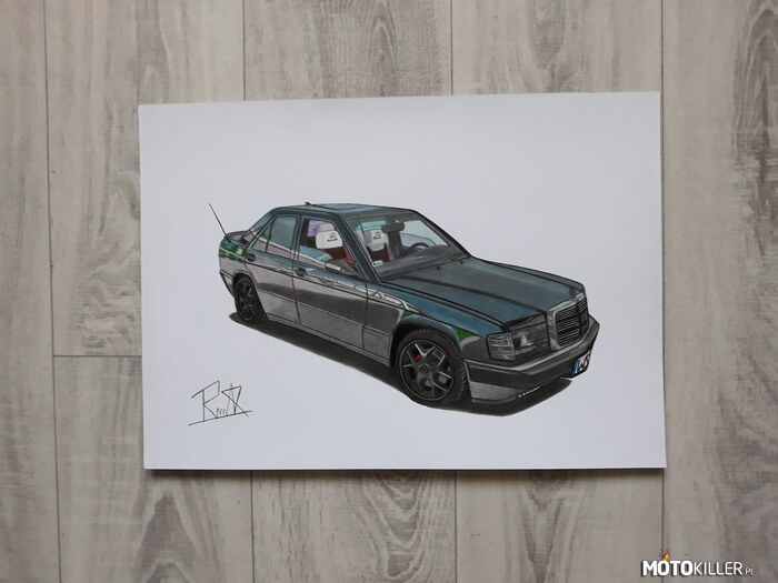 Rysunek Mercedesa w 201 – Rysunek Mercedesa w 201 
Facebook - Car drawing by Mek 